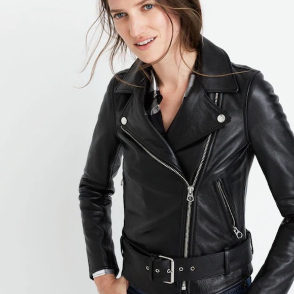 Madewell Ultimate Leather Motorcycle Jacket - XL - NWT - Picture 1 of 12